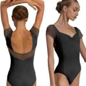 Nikolay Little Effie Mesh Cap Sleeve Leotard